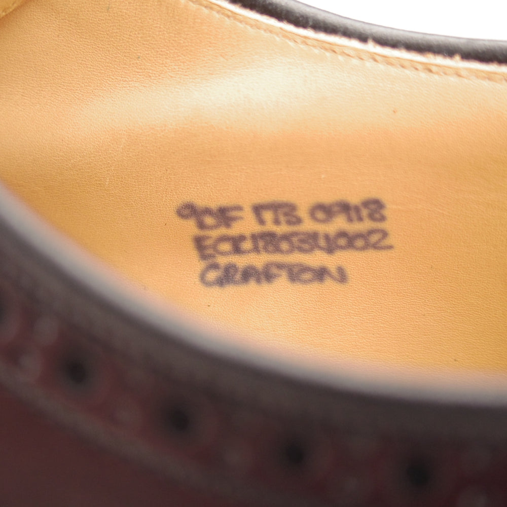 未使用★チャーチ 90F/UK9【貴重★コードバン仕様/GRAFTON/グラフトン】173ラスト/フルブローグ/CRUP/バーガンディー/赤茶/Church's★o158