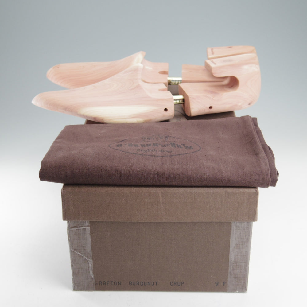 未使用★チャーチ 90F/UK9【貴重★コードバン仕様/GRAFTON/グラフトン】173ラスト/フルブローグ/CRUP/バーガンディー/赤茶/Church's★o158