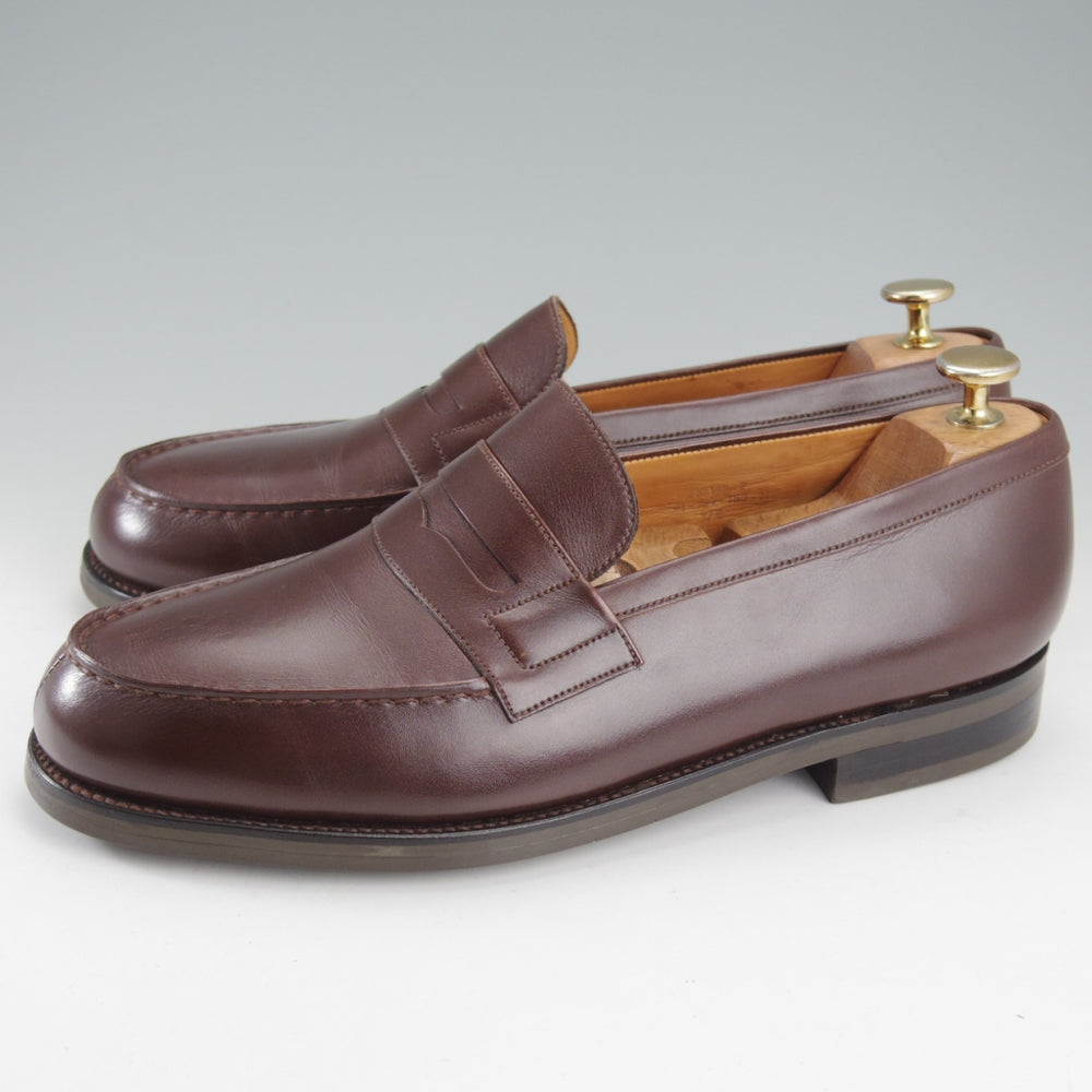 ★J.M.ウエストン 7.5E【現行定価￥156,200-★180/コインローファー】41ラスト/ボックスカーフ/濃茶/メンズ/Weston/ウェストン★o159