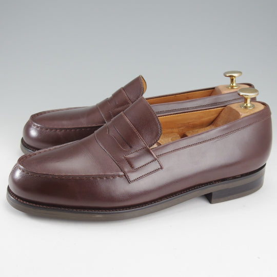 ★J.M.ウエストン 7.5E【現行定価￥156,200-★180/コインローファー】41ラスト/ボックスカーフ/濃茶/メンズ/Weston/ウェストン★o159