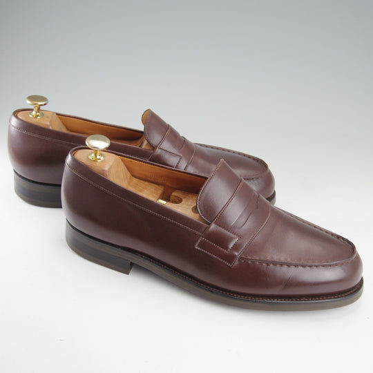 ★J.M.ウエストン 7.5E【現行定価￥156,200-★180/コインローファー】41ラスト/ボックスカーフ/濃茶/メンズ/Weston/ウェストン★o159