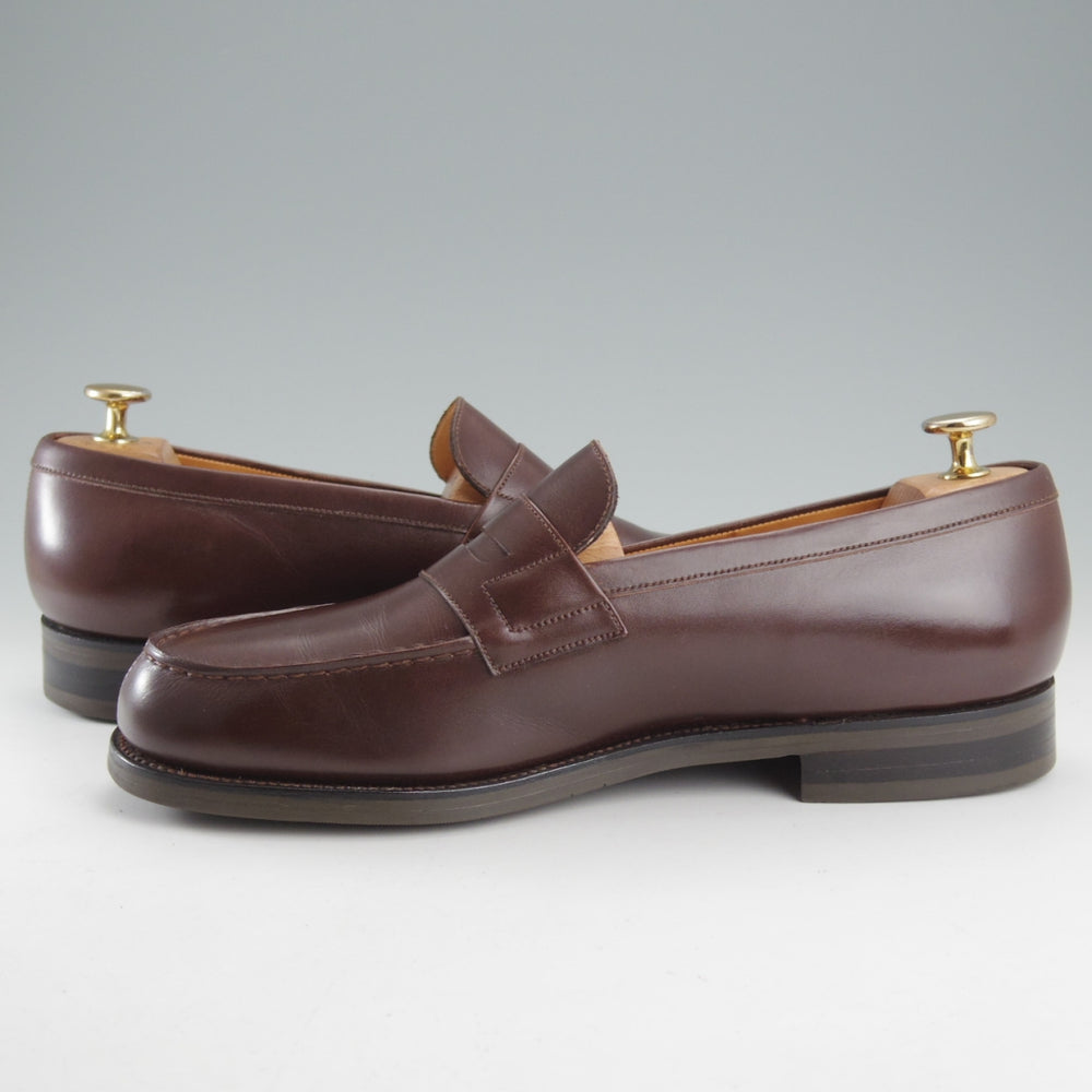 ★J.M.ウエストン 7.5E【現行定価￥156,200-★180/コインローファー】41ラスト/ボックスカーフ/濃茶/メンズ/Weston/ウェストン★o159