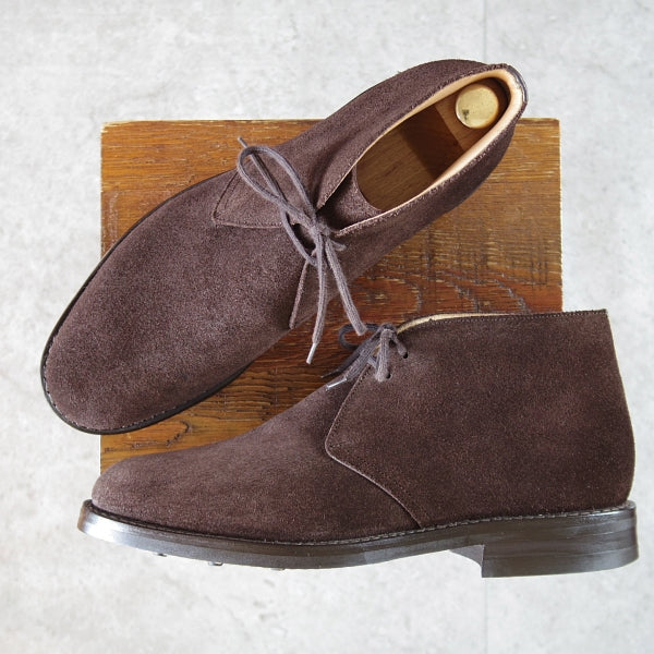 極美品★チャーチ 85F/UK8.5【定価￥160,600-★ダイナイトソール/RYDER 3】81ラスト/チャッカブーツ/スエード/濃茶/Church's★n673