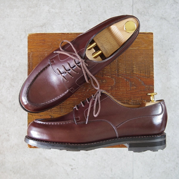 極上★J.M.ウエストン 7C【定価￥176,000-★ゴルフ/GOLF】641/31ラスト/Uチップ/ソフトカーフ/濃茶/Weston/ウェストン★n674