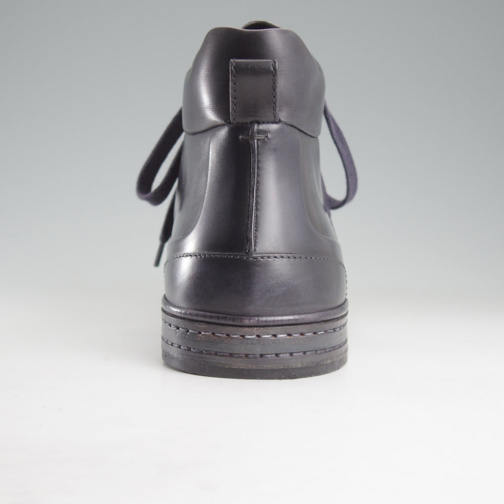 極美品★(仏)ベルルッティ SIZE 8.5【カリグラフィー(スクリット)仕様★PLAYTIMEコレクション/スニーカー】黒系パティーヌ/Berluti★o706
