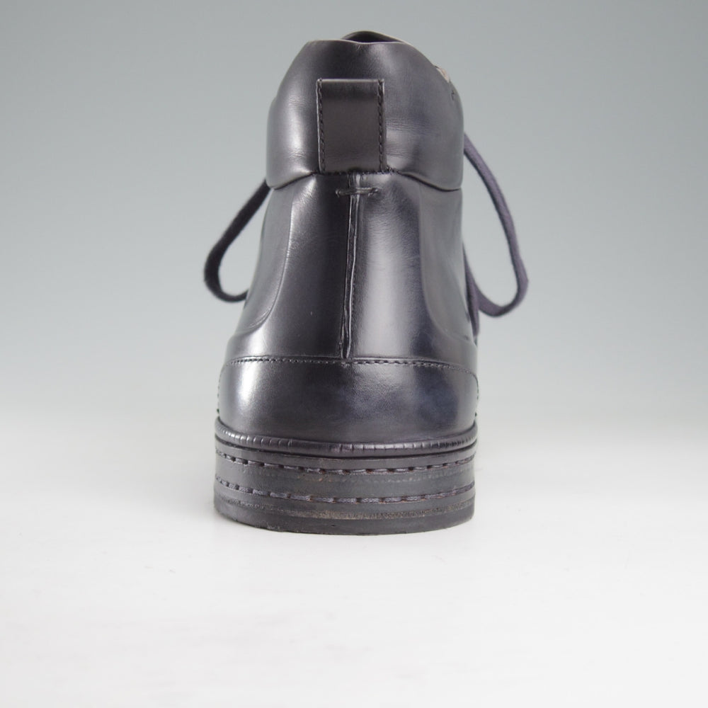 極美品★(仏)ベルルッティ SIZE 8.5【カリグラフィー(スクリット)仕様★PLAYTIMEコレクション/スニーカー】黒系パティーヌ/Berluti★o706