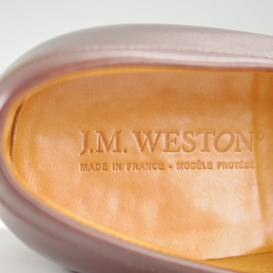 ★J.M.ウエストン 7.5E【現行定価￥156,200-★180/コインローファー】41ラスト/ボックスカーフ/濃茶/メンズ/Weston/ウェストン★o159
