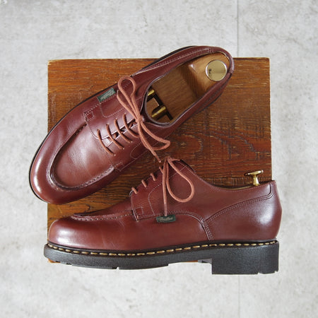 極美品★パラブーツ SIZE 5.5【定価￥96,800-★シャンボード/CHAMBORD】Uチップ/TEXソール/リスレザー/MARRON/マロン/茶/Paraboot★o710