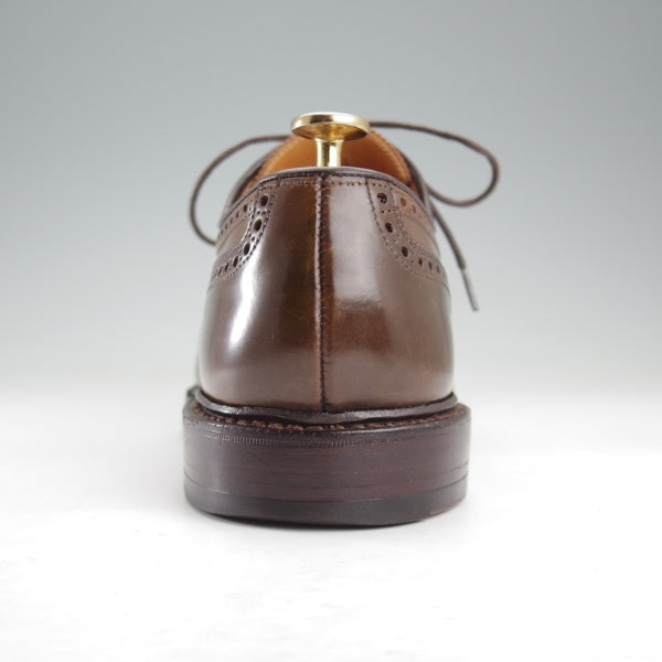 極上★クロケット&ジョーンズ UK8/US8.5E【貴重★コードバン/濃茶/ラルフローレン別注】フルブローグ/Ralph Lauren/Crockett&Jones★n665