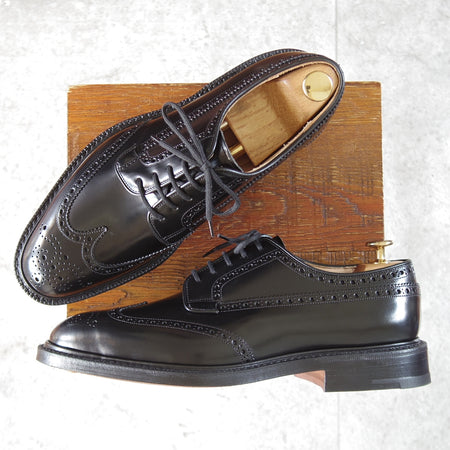 未使用★チャーチ 75G/UK7.5【現行定価￥214,500-★グラフトン/GRAFTON】173ラスト/フルブローグ/黒/メンズ/Church's★o716