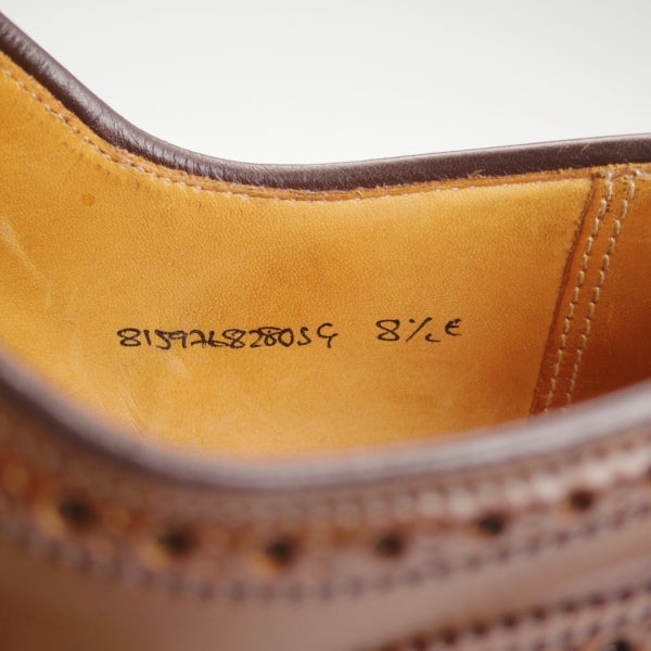 極上★クロケット&ジョーンズ UK8/US8.5E【貴重★コードバン/濃茶/ラルフローレン別注】フルブローグ/Ralph Lauren/Crockett&Jones★n665