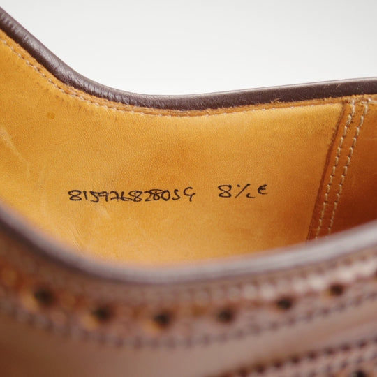 極上★クロケット&ジョーンズ UK8/US8.5E【貴重★コードバン/濃茶/ラルフローレン別注】フルブローグ/Ralph Lauren/Crockett&Jones★n665