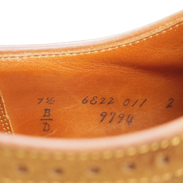極上★オールデン 7.5D【現行定価16万円以上★ロングウイング/9794/バリーラスト】スエード/茶/メンズ/ALDEN★n150