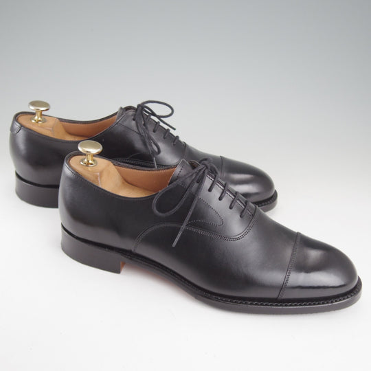 極美品★(英)チーニー 6.5F【定価￥94,600-★アルフレッド/ALFRED】125ラスト/ストレートチップ/カーフ/黒/メンズ/CHEANEY★p281