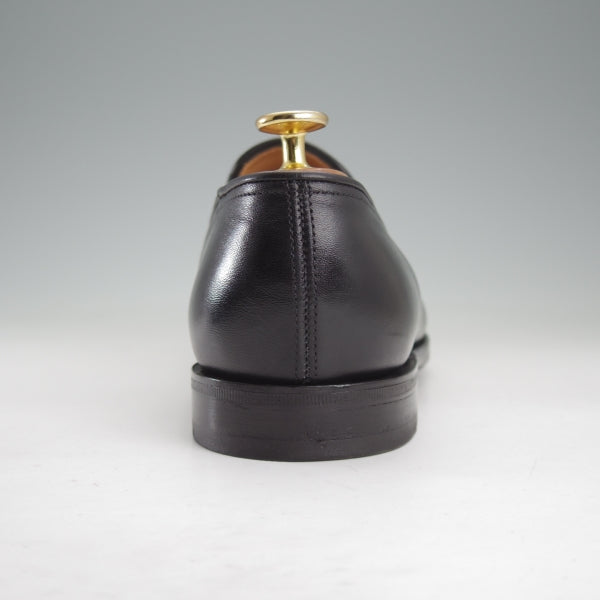 極美品★ジョンロブ 8E【定価￥273,900-★ホールカット仕様のローファー/AMBLE/アンブル】4098ラスト/カーフ/黒/メンズ/JOHN LOBB★n666