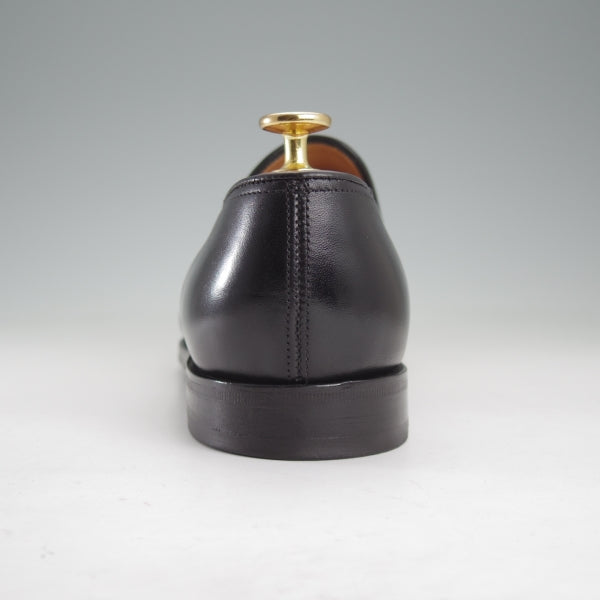 極美品★ジョンロブ 8E【定価￥273,900-★ホールカット仕様のローファー/AMBLE/アンブル】4098ラスト/カーフ/黒/メンズ/JOHN LOBB★n666