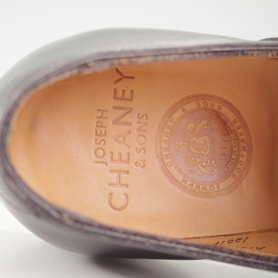極美品★(英)チーニー 6.5F【定価￥94,600-★アルフレッド/ALFRED】125ラスト/ストレートチップ/カーフ/黒/メンズ/CHEANEY★p281