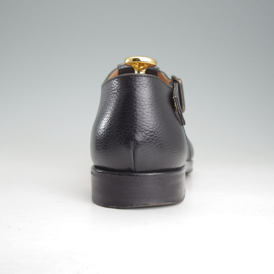 極上★(伊)F.LLIジャコメッティ SIZE 39【定価￥100,100-★グルカサンダル/FG166】FAUSTOラスト/グレインレザー/黒/Giacometti★p282