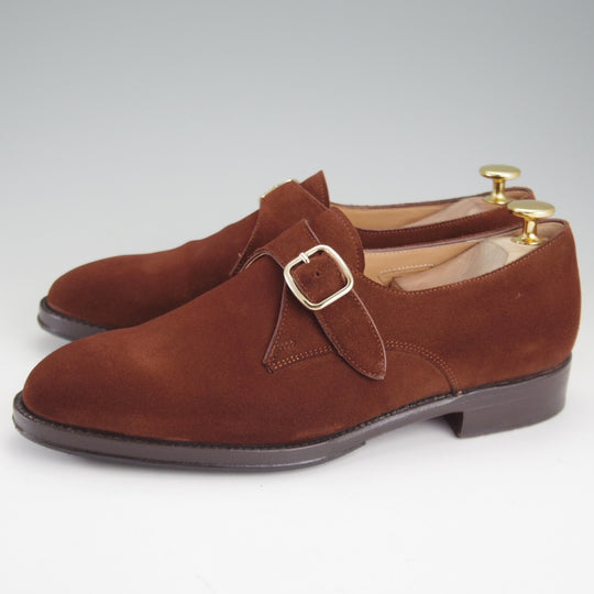 極美品★(伊)F.LLIジャコメッティ SIZE 38【定価￥133,100-★(英)C.F.ステッド社のスーパーバック/FG498】モンクストラップ/茶★p283