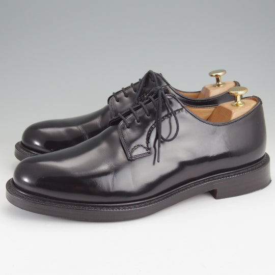 極上★チャーチ 75F/UK7.5【定価￥181,500-★シャノン/SHANNON】103ラスト/プレーントゥ/黒/メンズ/Church's★n153