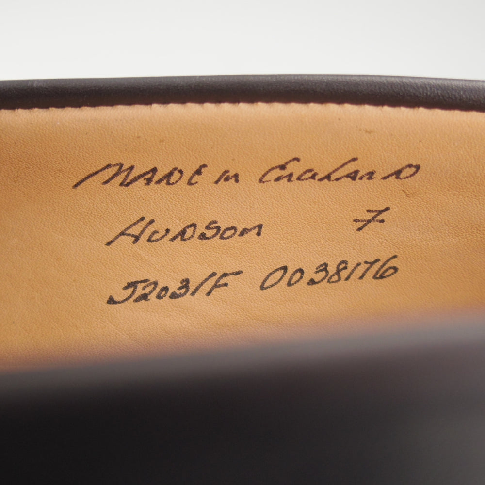 未使用★(英)チーニー 7F【定価￥94,600-★HUDSON/ハドソン】5203ラスト/コインローファー/カーフ/黒/メンズ/CHEANEY★o709