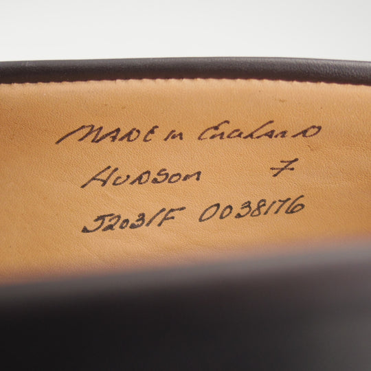 未使用★(英)チーニー 7F【定価￥94,600-★HUDSON/ハドソン】5203ラスト/コインローファー/カーフ/黒/メンズ/CHEANEY★o709