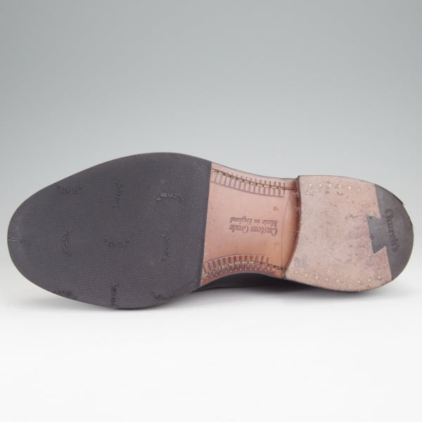 極上★チャーチ 75F/UK7.5【定価￥181,500-★シャノン/SHANNON】103ラスト/プレーントゥ/黒/メンズ/Church's★n153