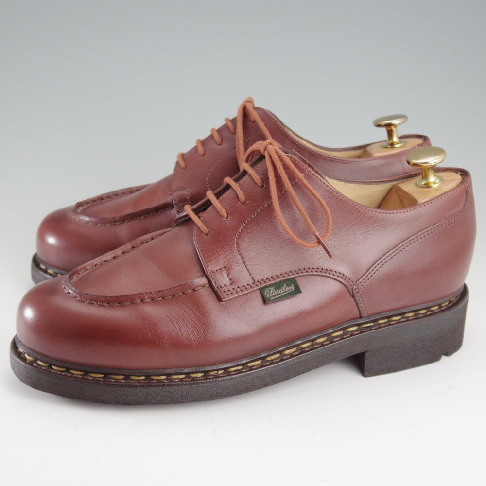 極美品★パラブーツ SIZE 5.5【定価￥96,800-★シャンボード/CHAMBORD】Uチップ/TEXソール/リスレザー/MARRON/マロン/茶/Paraboot★o710