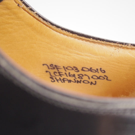 極上★チャーチ 75F/UK7.5【定価￥181,500-★シャノン/SHANNON】103ラスト/プレーントゥ/黒/メンズ/Church's★n153