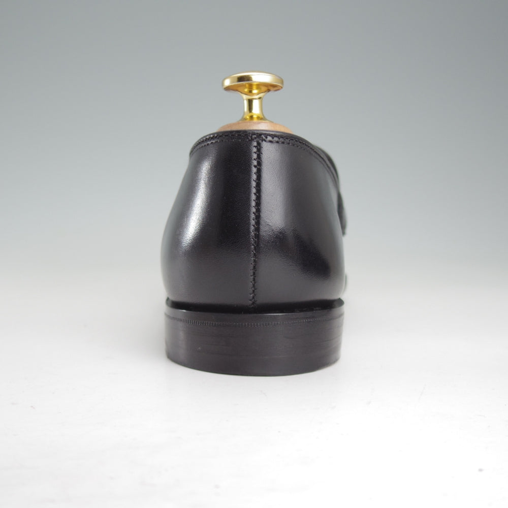 極美品★クロケット&ジョーンズ 5E【定価￥154,000-★BEAMS F別注/バタフライローファー/BRIMSTONE】302ラスト/カーフ/黒/メンズ★p284