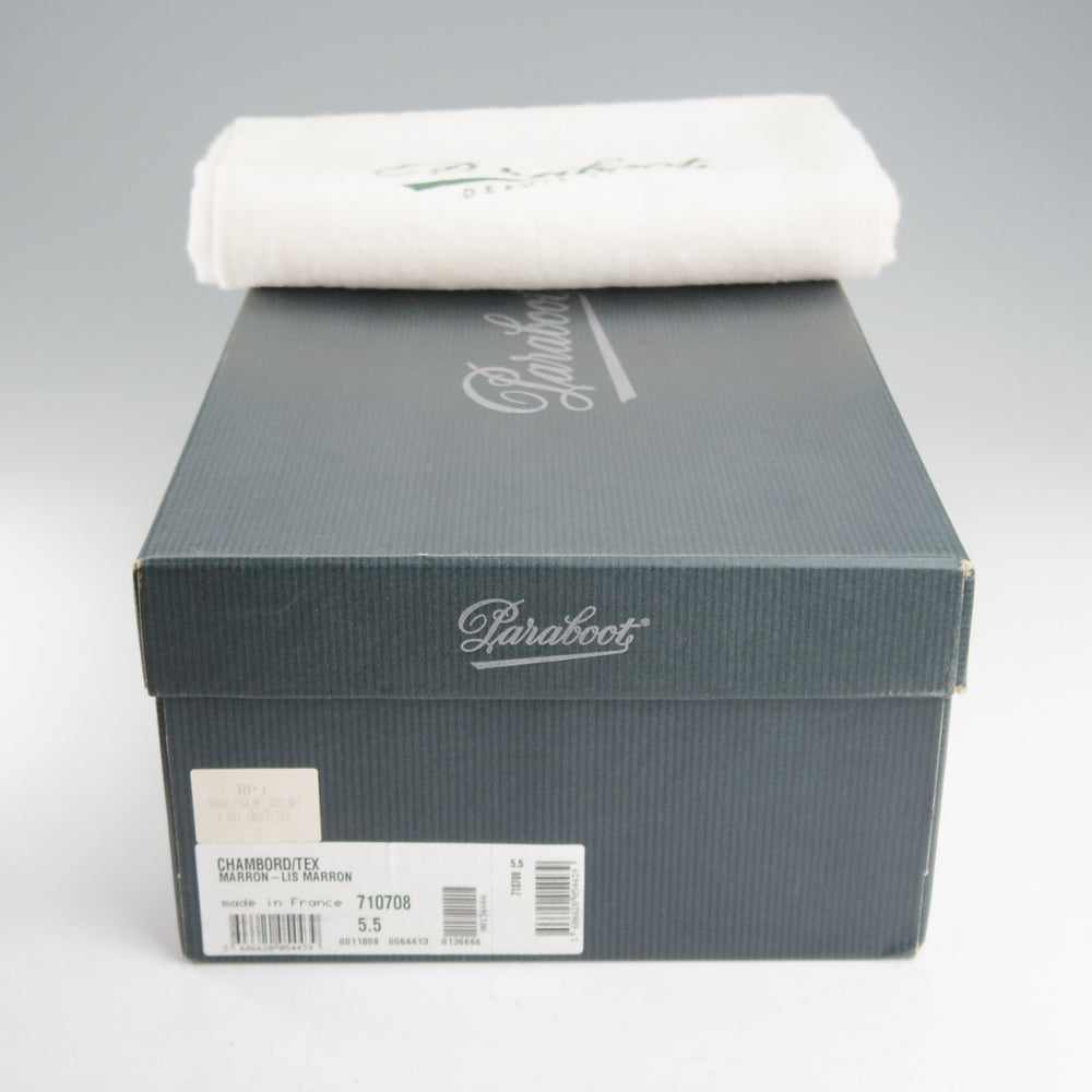 極美品★パラブーツ SIZE 5.5【定価￥96,800-★シャンボード/CHAMBORD】Uチップ/TEXソール/リスレザー/MARRON/マロン/茶/Paraboot★o710