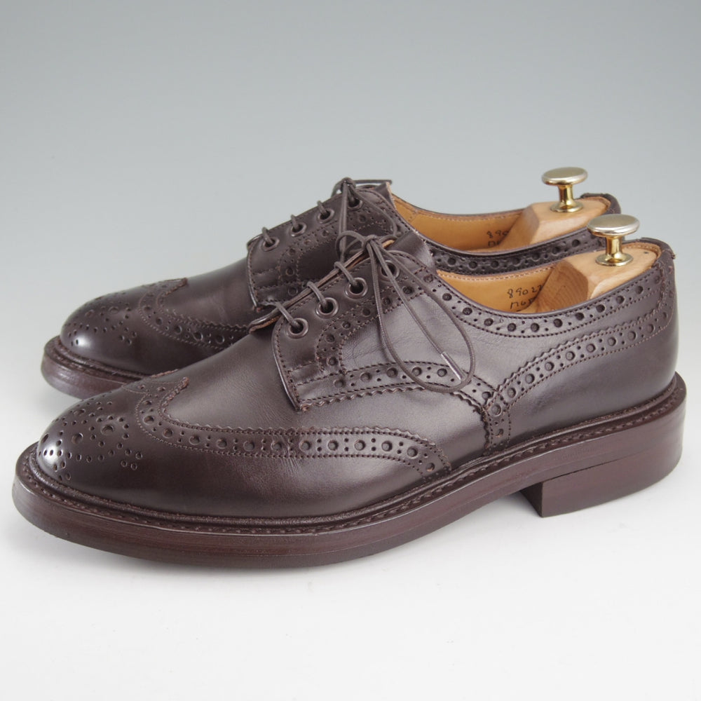 極上★トリッカーズ SIZE 7.5【現行定価13万円以上★ダイナイトソール/バートン同系モデル/M6518】フルブローグ/濃茶/Tricker's★o711