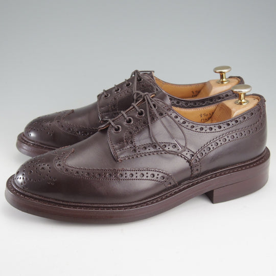 極上★トリッカーズ SIZE 7.5【現行定価13万円以上★ダイナイトソール/バートン同系モデル/M6518】フルブローグ/濃茶/Tricker's★o711