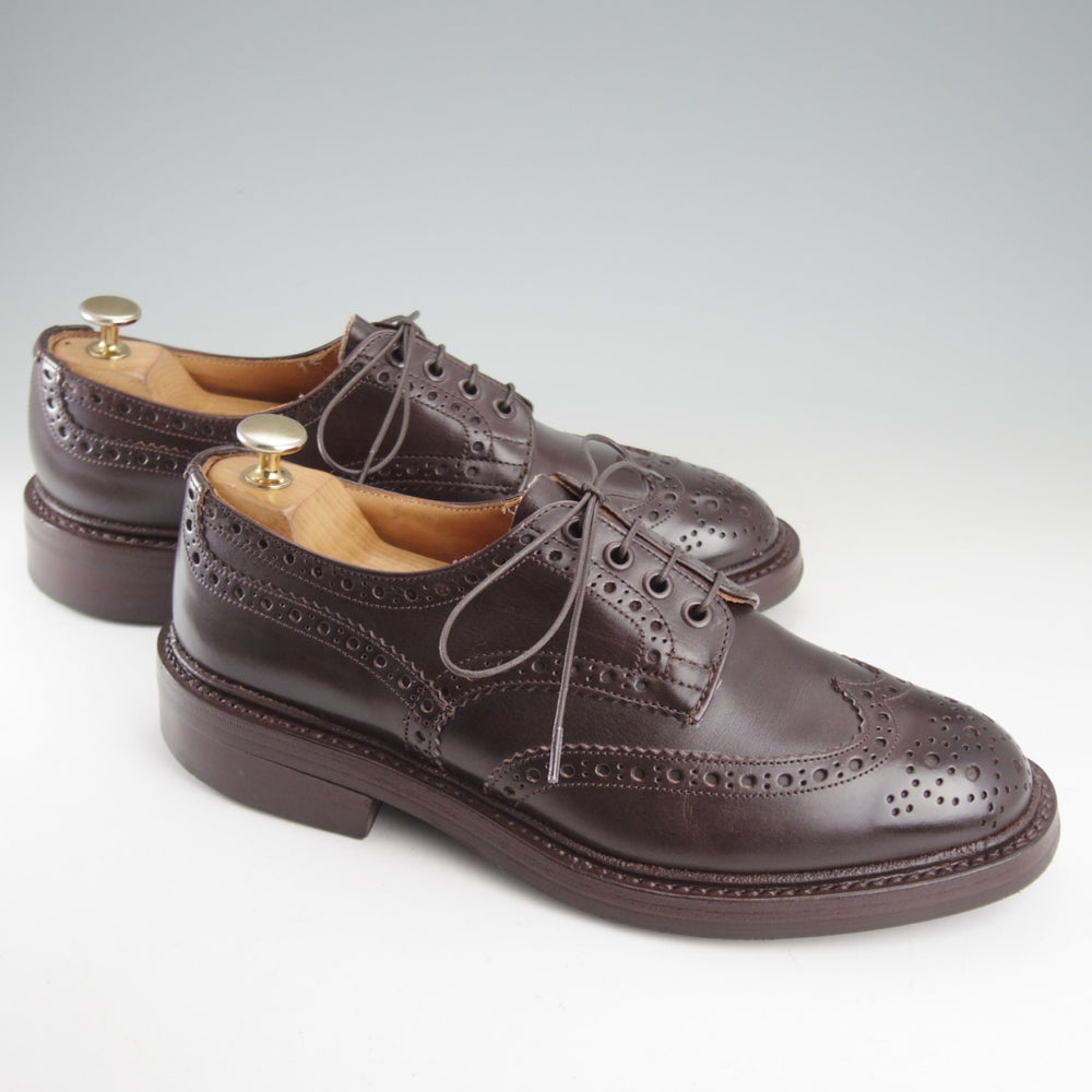 極上★トリッカーズ SIZE 7.5【現行定価13万円以上★ダイナイトソール/バートン同系モデル/M6518】フルブローグ/濃茶/Tricker's★o711