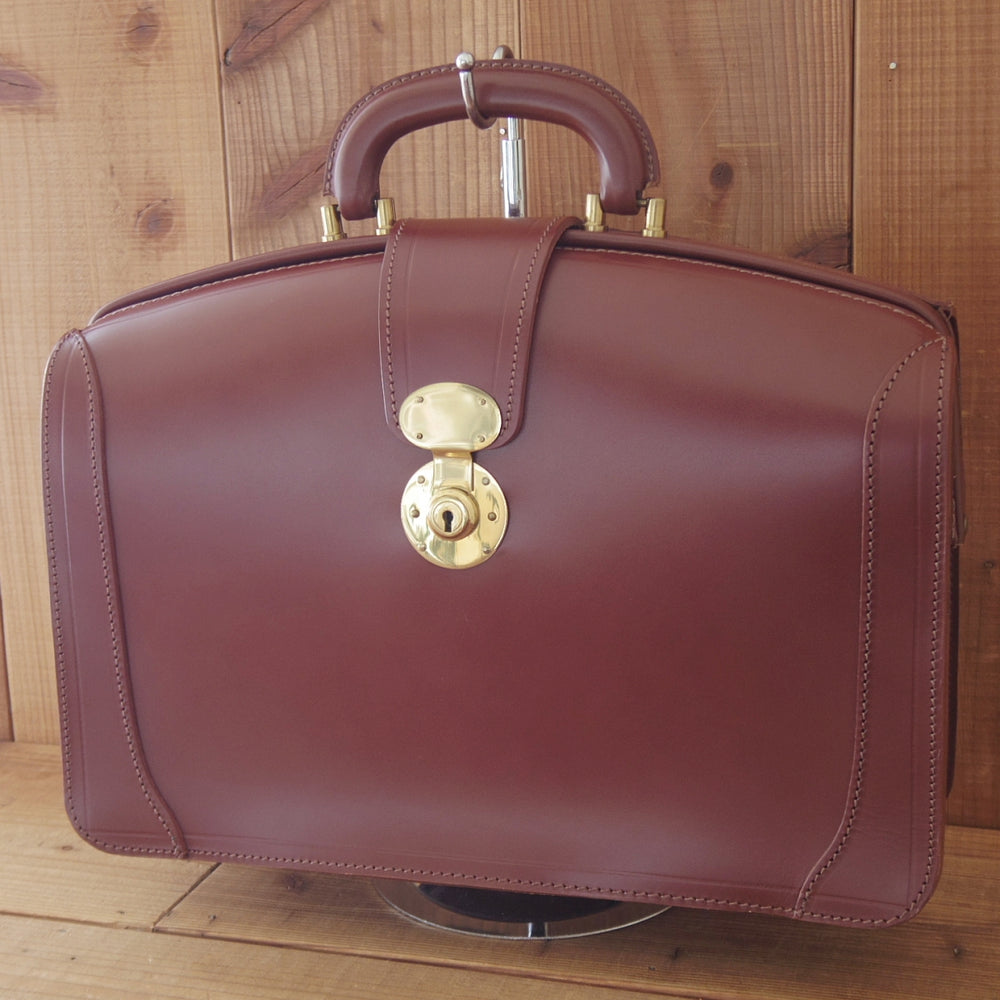 ★(英)Lloyd's/ロイズラゲッジ【貴重★ロイドフットウェア取扱/ダレスバッグ】メンズ/ビジネス/バッグ/ブリーフケース/茶/革/鞄★p297