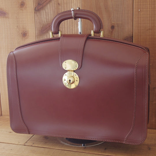★(英)Lloyd's/ロイズラゲッジ【貴重★ロイドフットウェア取扱/ダレスバッグ】メンズ/ビジネス/バッグ/ブリーフケース/茶/革/鞄★p297
