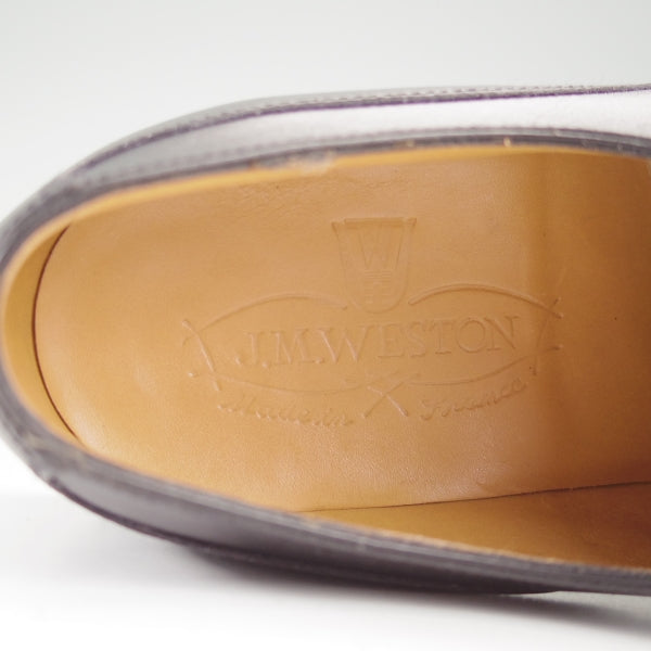 極美品★J.M.ウエストン 5.5C【定価￥176,000-★ゴルフ/GOLF】641/31ラスト/Uチップ/ボックスカーフ/黒/Weston/ウェストン★n670