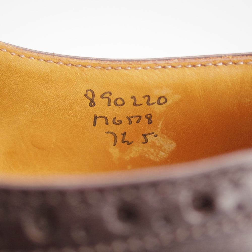 極上★トリッカーズ SIZE 7.5【現行定価13万円以上★ダイナイトソール/バートン同系モデル/M6518】フルブローグ/濃茶/Tricker's★o711