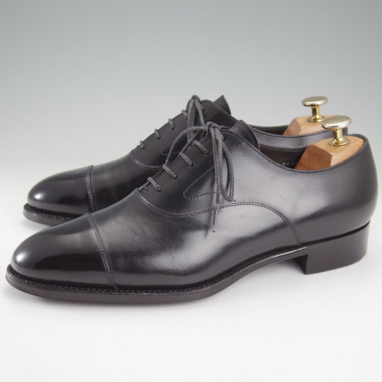 極美品★三陽山長 SIZE 7【定価￥99,000-★友二郎/R2010ラスト】ストレートチップ/カーフ/黒/メンズ/TOMOJIRO/Sanyo Yamacho★n672