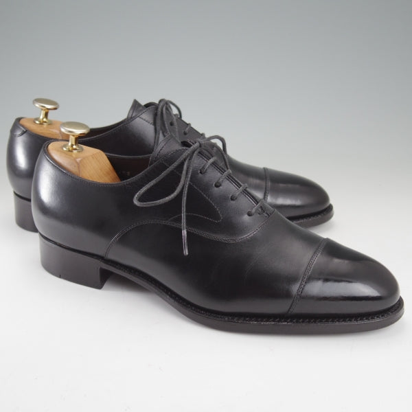 極美品★三陽山長 SIZE 7【定価￥99,000-★友二郎/R2010ラスト】ストレートチップ/カーフ/黒/メンズ/TOMOJIRO/Sanyo Yamacho★n672