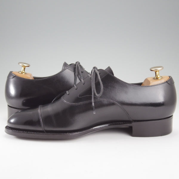 極美品★三陽山長 SIZE 7【定価￥99,000-★友二郎/R2010ラスト】ストレートチップ/カーフ/黒/メンズ/TOMOJIRO/Sanyo Yamacho★n672