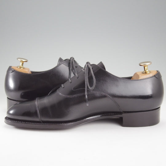 極美品★三陽山長 SIZE 7【定価￥99,000-★友二郎/R2010ラスト】ストレートチップ/カーフ/黒/メンズ/TOMOJIRO/Sanyo Yamacho★n672