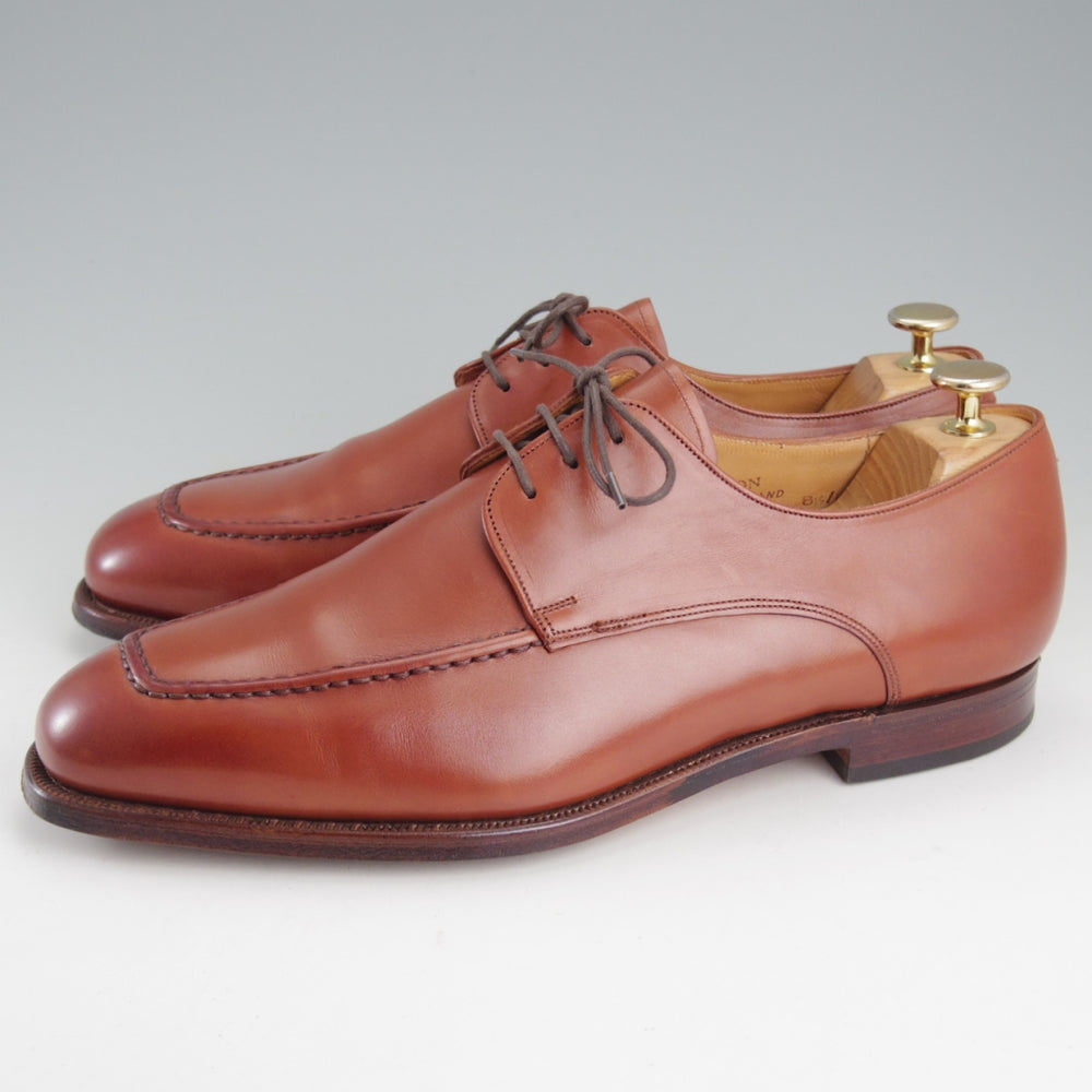 美品★(英)グレンソン 8.5F【貴重★footmaster/Uチップ】22383/77ラスト/カーフ/コニャック/茶/メンズ/GRENSON★o713