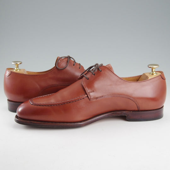 美品★(英)グレンソン 8.5F【貴重★footmaster/Uチップ】22383/77ラスト/カーフ/コニャック/茶/メンズ/GRENSON★o713