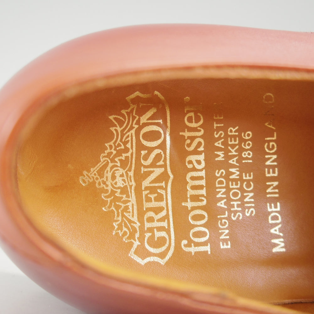 美品★(英)グレンソン 8.5F【貴重★footmaster/Uチップ】22383/77ラスト/カーフ/コニャック/茶/メンズ/GRENSON★o713