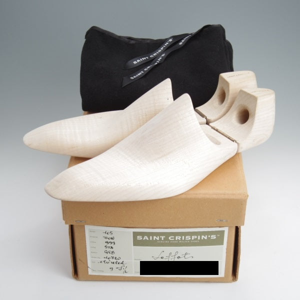 美品★(東欧)サンクリスピン 9F【定価1,435ユーロ(23万円程度)★純正ツリー付/ハンドソーンウェルテッド製法】黒/Saint Crispin's★l627
