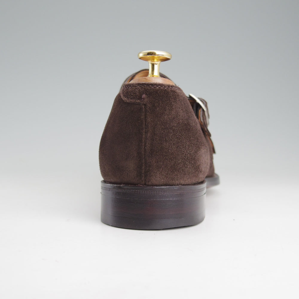 極美品★(英)アルフレッド・サージェント SIZE 8【定価￥87,480-★DARCY/ダブルモンク】スエード/濃茶/メンズ/ALFRED SARGENT★o714