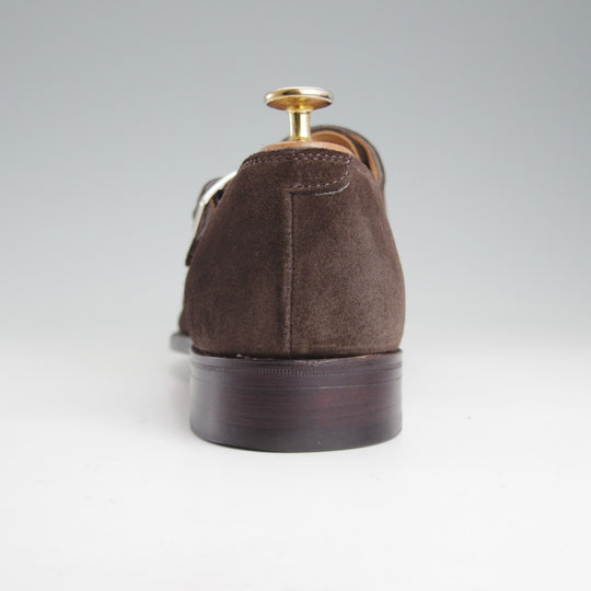 極美品★(英)アルフレッド・サージェント SIZE 8【定価￥87,480-★DARCY/ダブルモンク】スエード/濃茶/メンズ/ALFRED SARGENT★o714