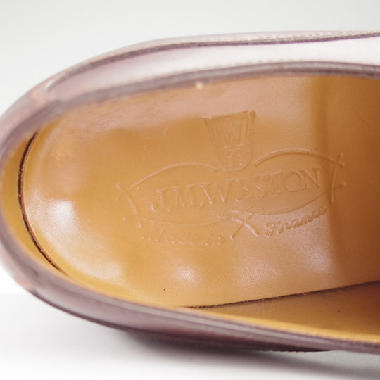 極上★J.M.ウエストン 7C【定価￥176,000-★ゴルフ/GOLF】641/31ラスト/Uチップ/ソフトカーフ/濃茶/Weston/ウェストン★n674