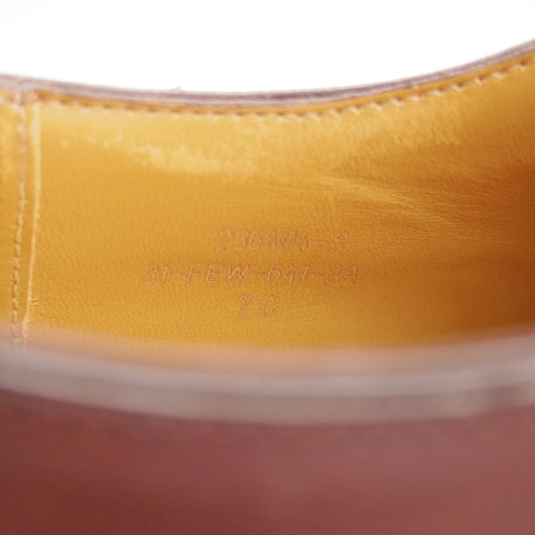 極上★J.M.ウエストン 7C【定価￥176,000-★ゴルフ/GOLF】641/31ラスト/Uチップ/ソフトカーフ/濃茶/Weston/ウェストン★n674